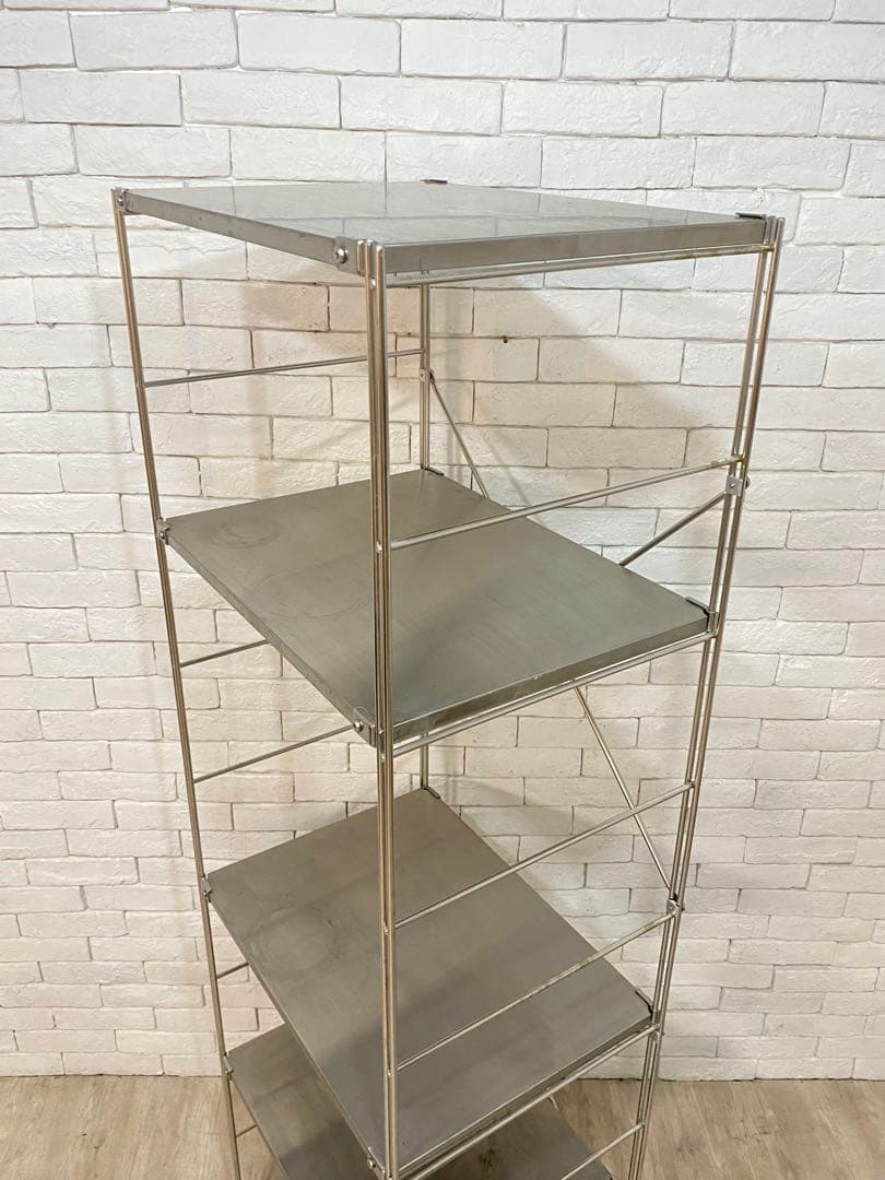 【おん　】無印　ステンレスユニット　メタルラック　棚　陳列　収納