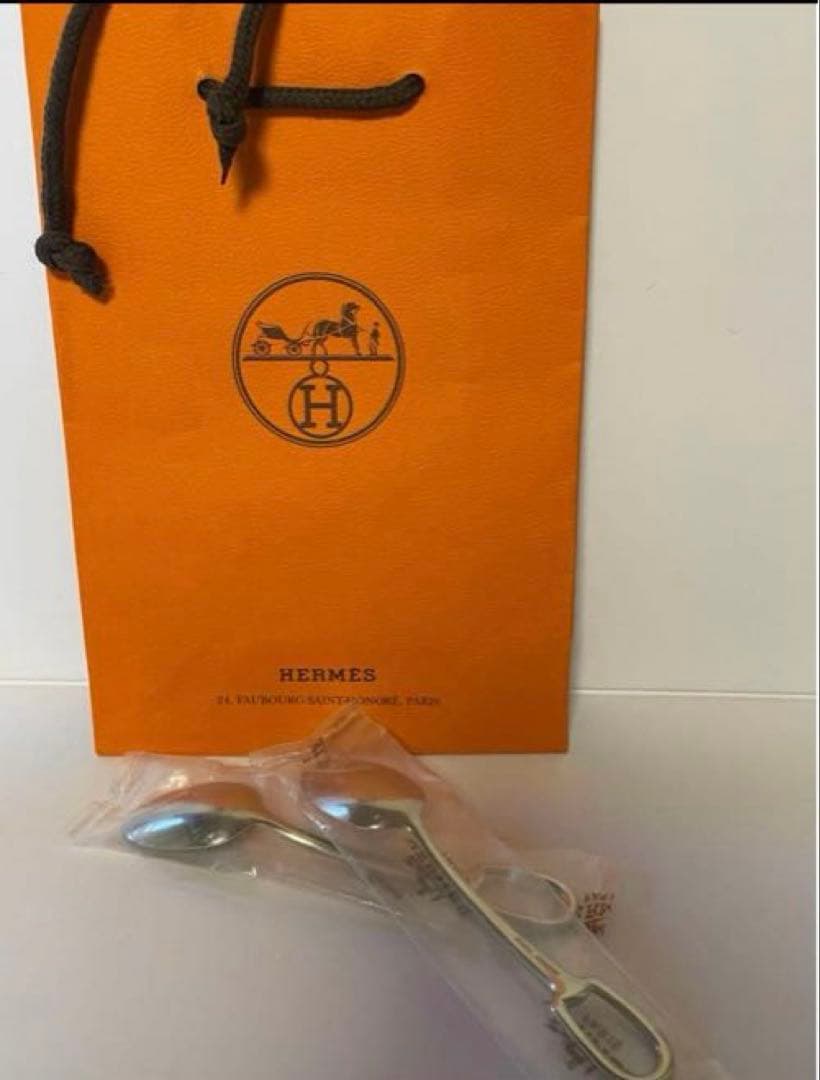 HERMES新品ティースプーン 〈アトラージュ〉 ステンレススティール✖️2