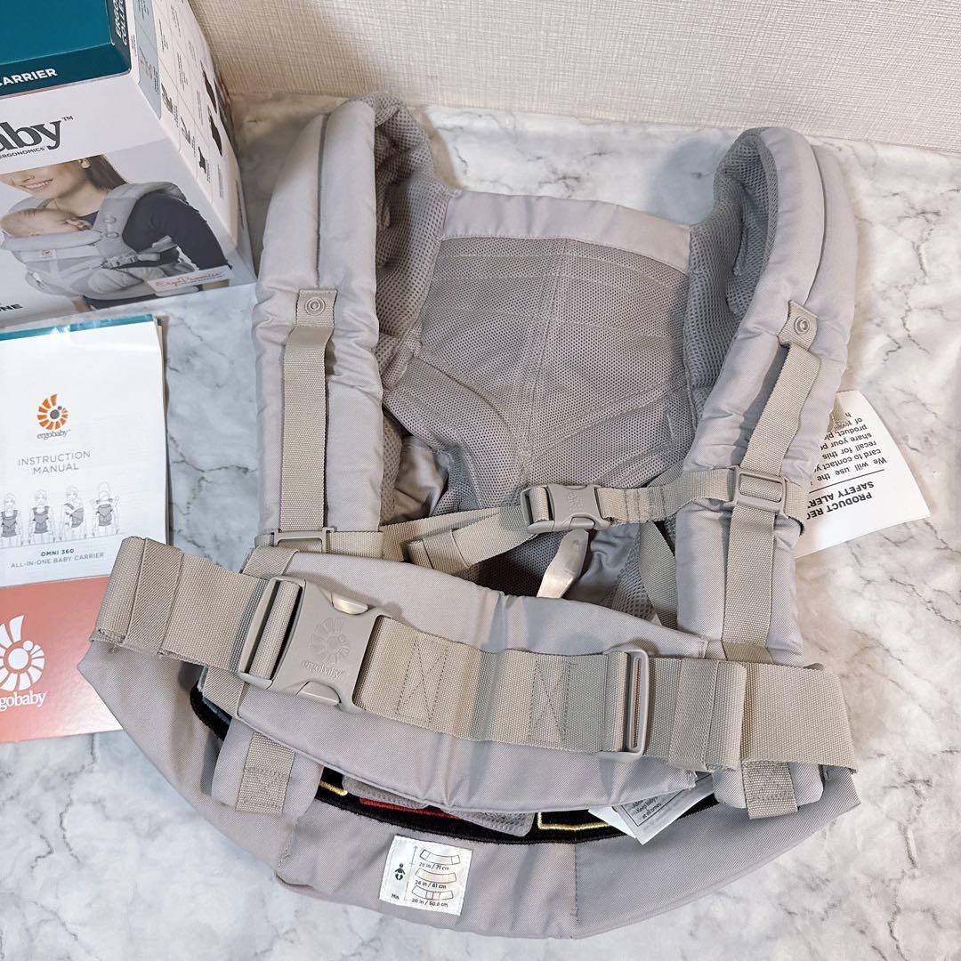 エルゴ 抱っこ紐 オムニ 360 クールエア メッシュ ベビーキャリア グレー