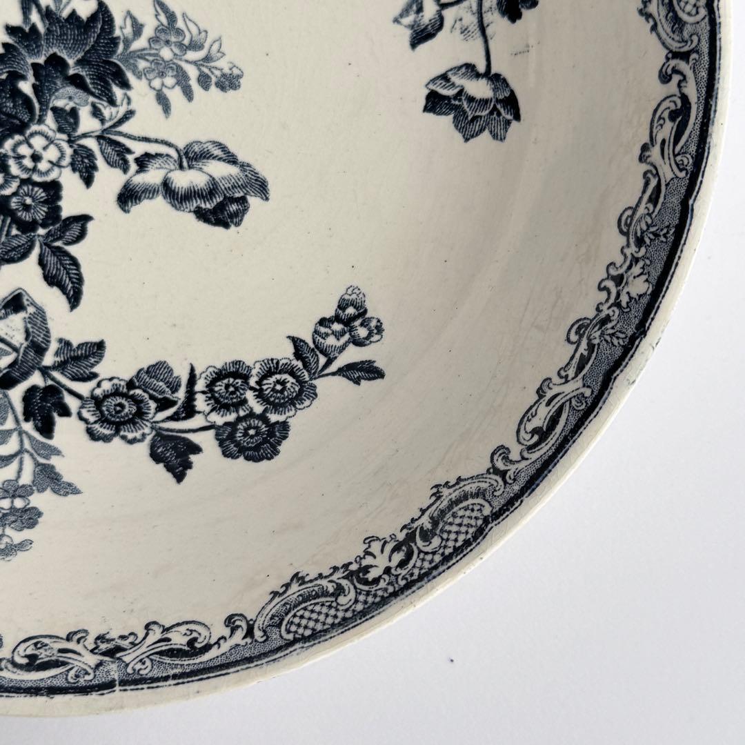 レア　フランスアンティーク　サルグミンヌ　Fontanges カロットプレート