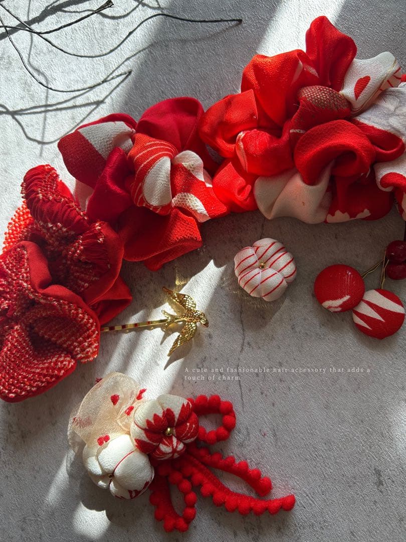 w*4様 七五三　七五三髪飾り　ヘッドドレス　着物髪飾り　リメイク髪飾り　043