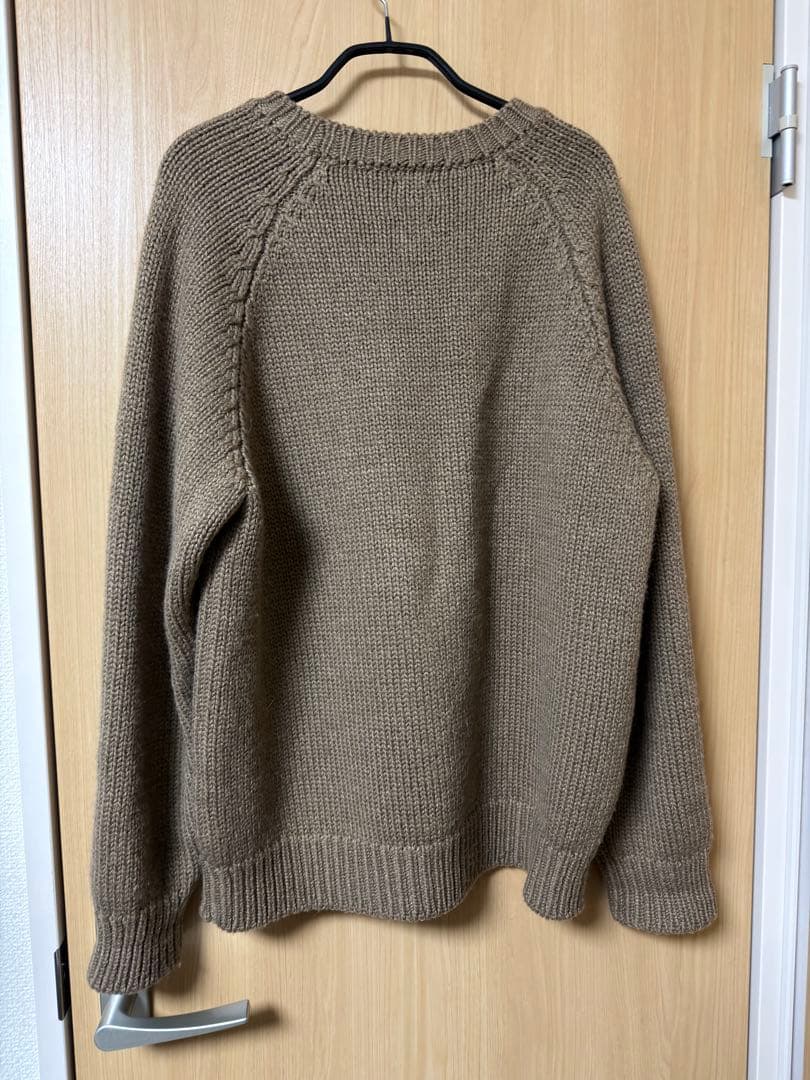 batoner ビンテージラグランクルーネックニット M シルク アルパカ混