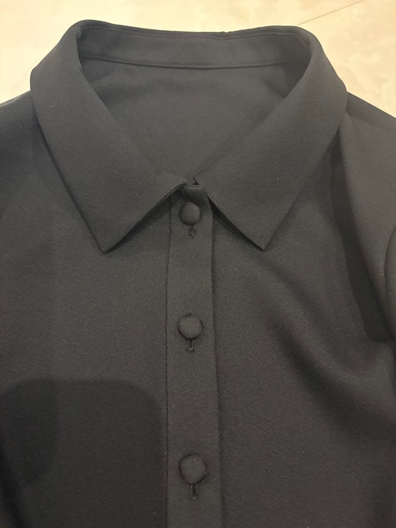 ルネ Rene 黒リボンドットブラウス 美品