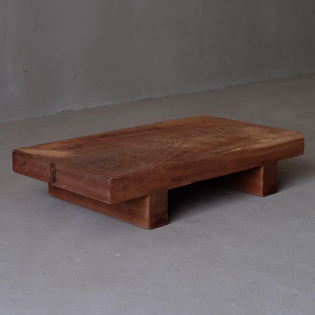 欅材 古い台　まな板 花台 座卓 カッティングボード 古道具 古民具 骨董