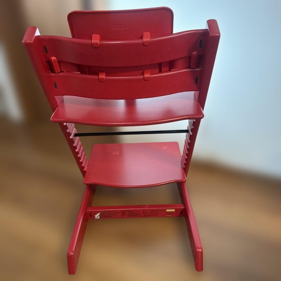 良品　ストッケ　トリップトラップ　ベビーチェア　レッド　シリアルナンバー3