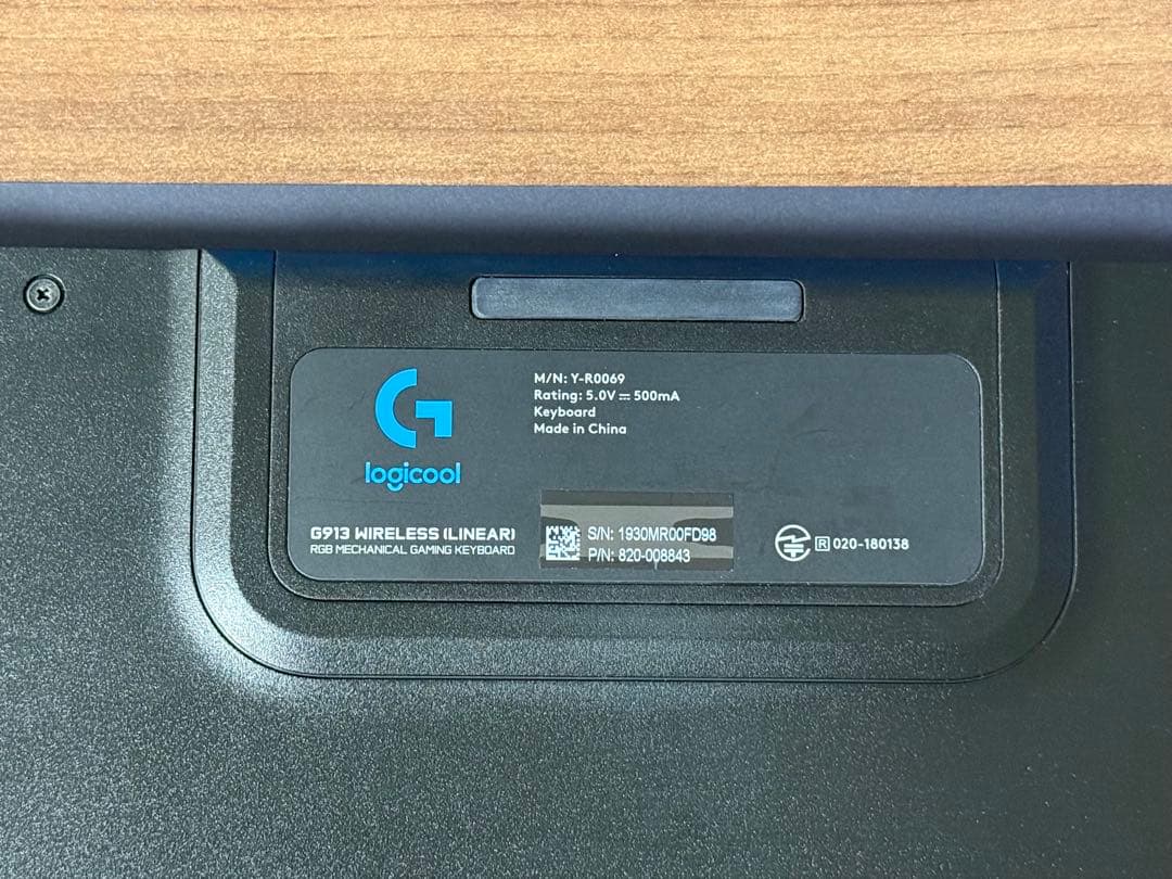 ジャンク Logicool G913 リニア 赤軸 ゲーミング キーボード