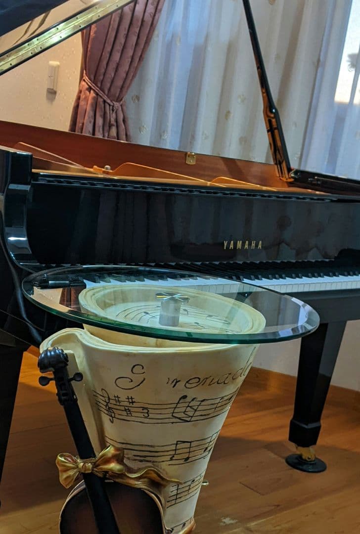 光るヴァイオリン机 イタリア製骨董品 オシャレなインテリア 机