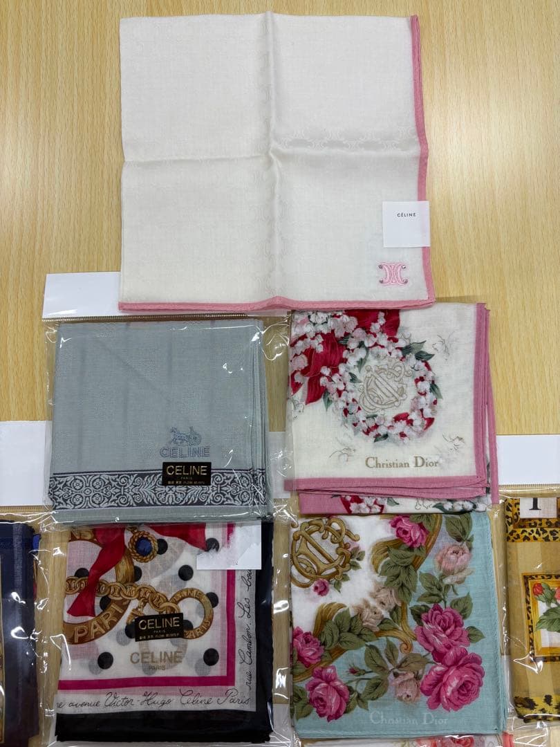 未使用✨️ハイブランド ハンカチ ディオール CELINE 9枚セット ヒョウ柄