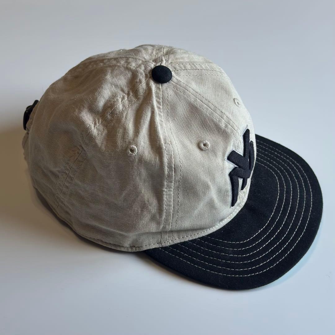 美品 アメリカンニードル ベースボールキャップ NY 刺繍 ロゴ