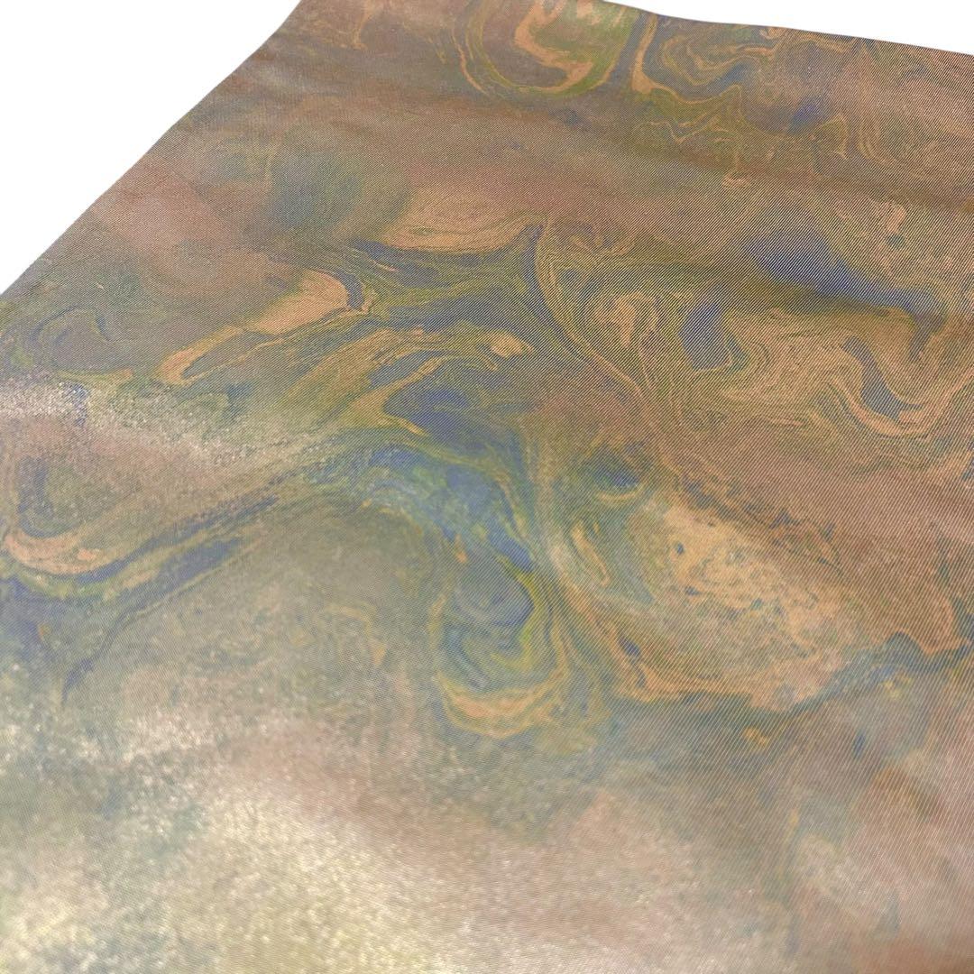 未使用近い　美品　袷　地紋入り　色無地　フルセット　身丈163.5 裄丈68