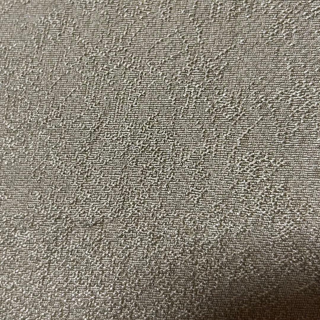 未使用近い　美品　袷　地紋入り　色無地　フルセット　身丈163.5 裄丈68