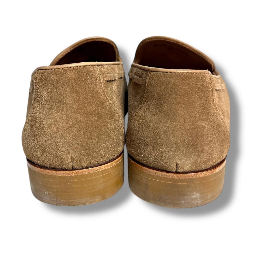 J7152 美品 ロロピアーナ CITYWALKスエードタッセルローファー 40