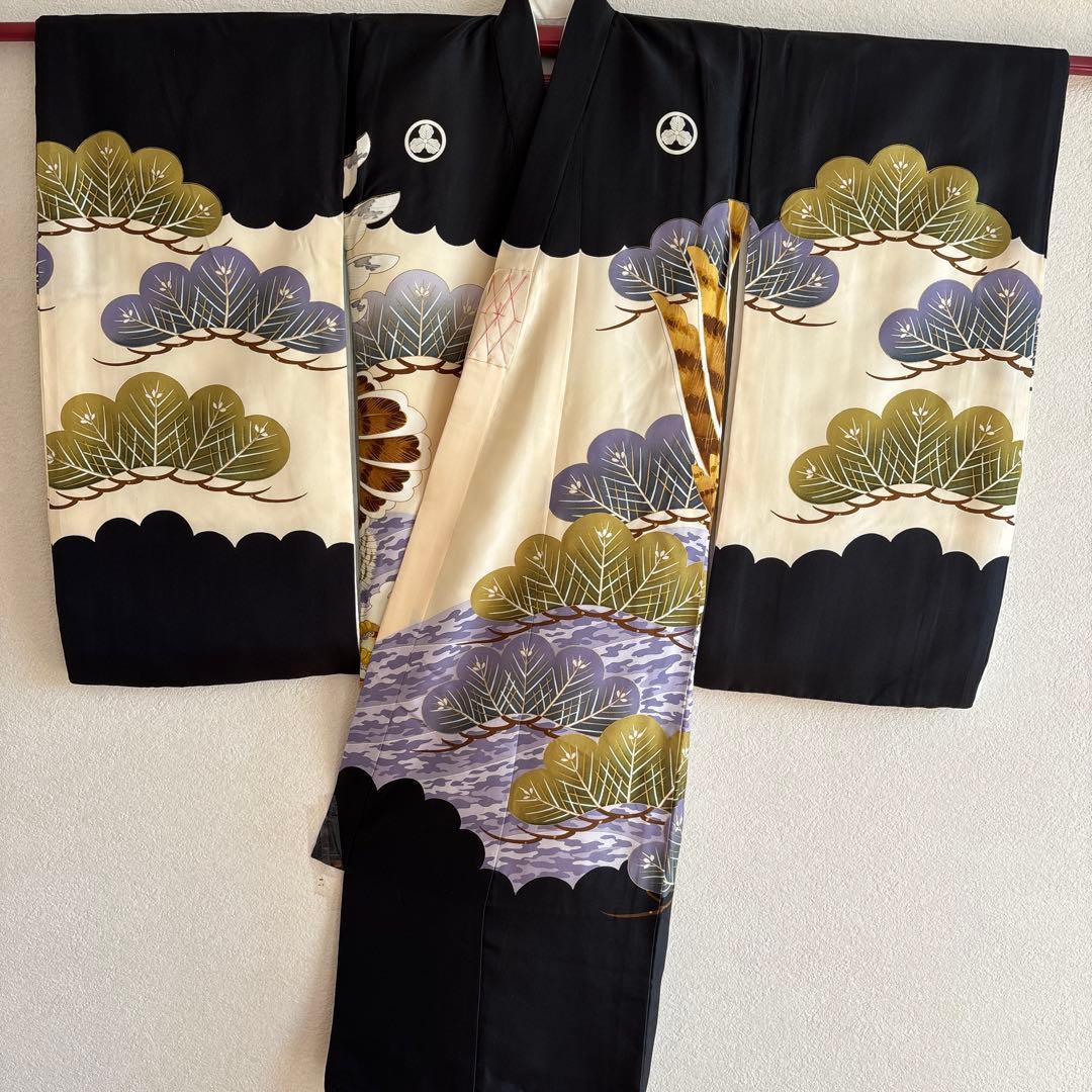 No.4 正絹　男の子お祝い着　長襦袢　のしめ 七五三