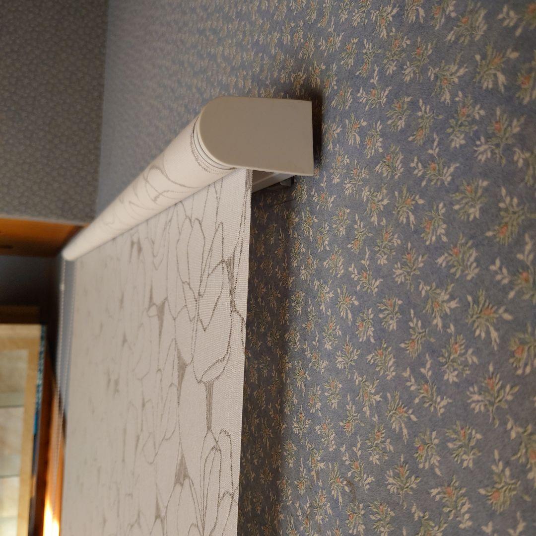 【タチカワブラインド】花柄ホワイトブラインド