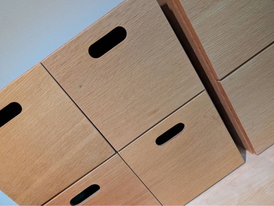 【送料込】無印良品 MUJI スタッキングシェルフ 引き出し 棚木製家具 オーク