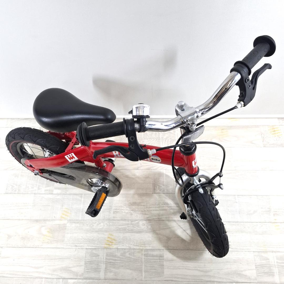 美品★へんしんバイク★12インチ★バランスバイク★取説 工具 スタンド付★レッド