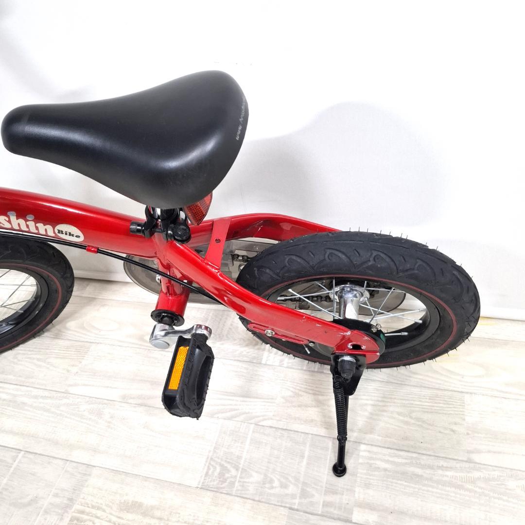 美品★へんしんバイク★12インチ★バランスバイク★取説 工具 スタンド付★レッド