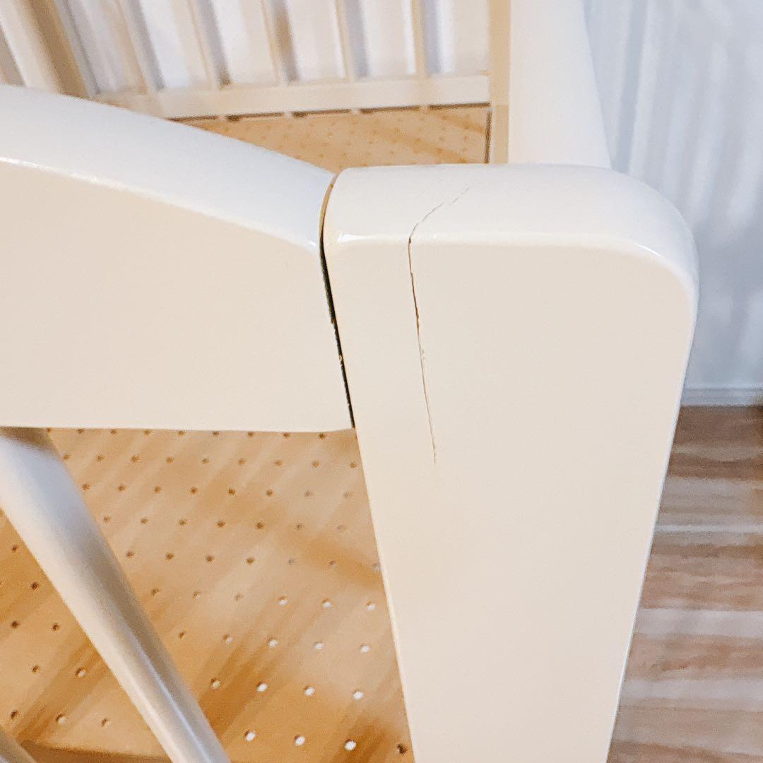 ✨送料無料✨ キンタロー ミニ アン ホワイト ミニ ベビーベッド 下段収納付き