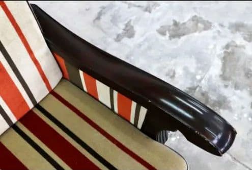 ～5/11最終お値下げ☘️モリシゲ ヴィンテージストライプチェア 一人掛け