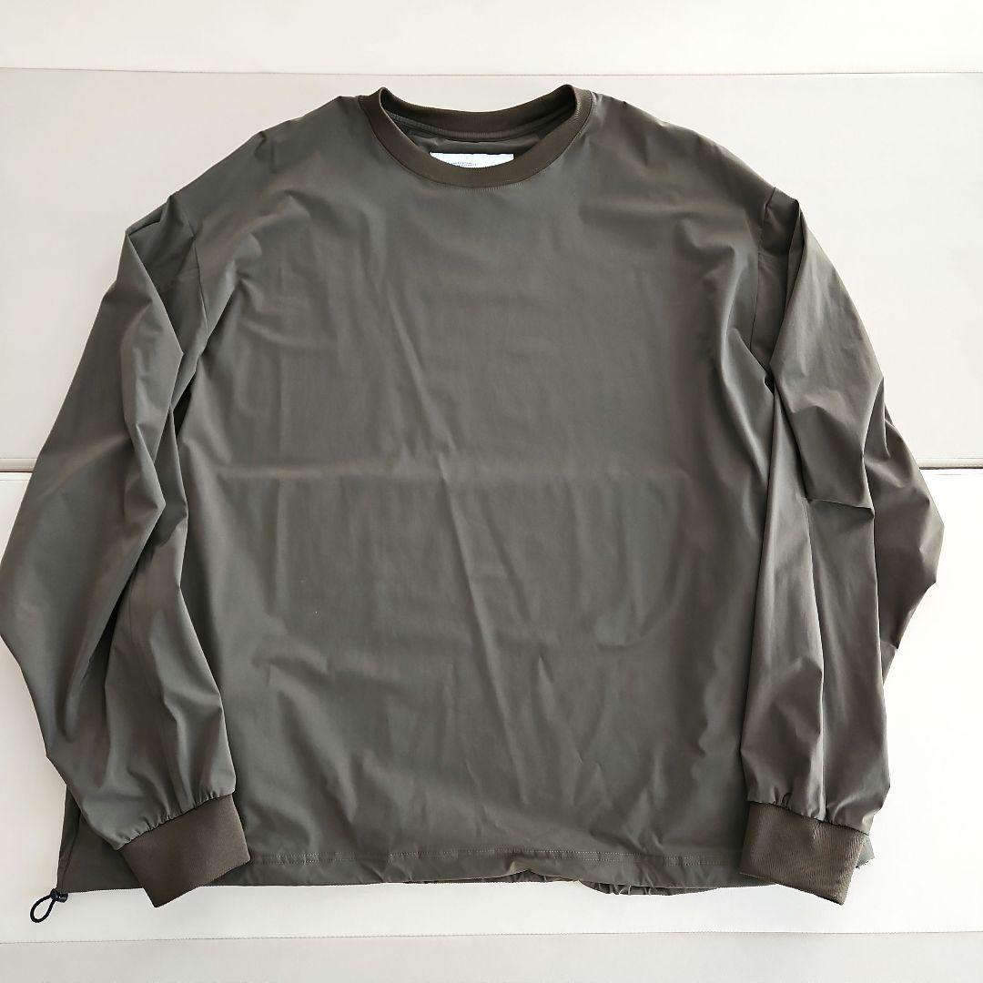 トップス UNTRACE 23AW BOX STRETCH SMOCK L/S OLIVE