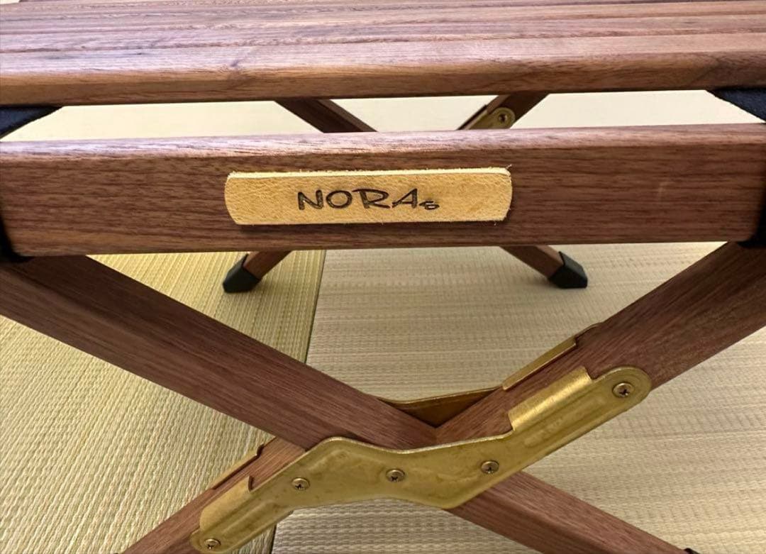 ノラズ　サイドテーブル　ウォールナット　真鍮　noras