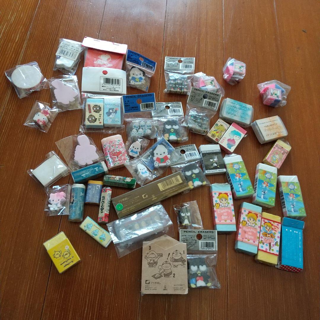 キャラいろいろ/消しゴム47袋/字消し：スラムダンク·エースをねらえ/サンリオ