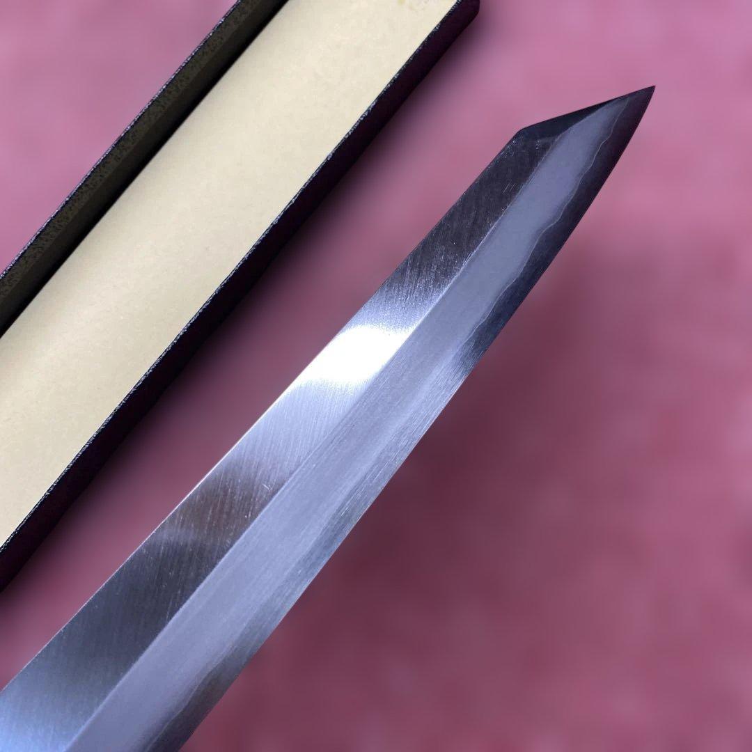 銀三　勘所切付柳刃包丁　240㎜ 8寸