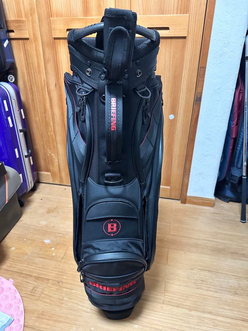 BRIEFING CR-10 キャディバッグ ブラック/レッド