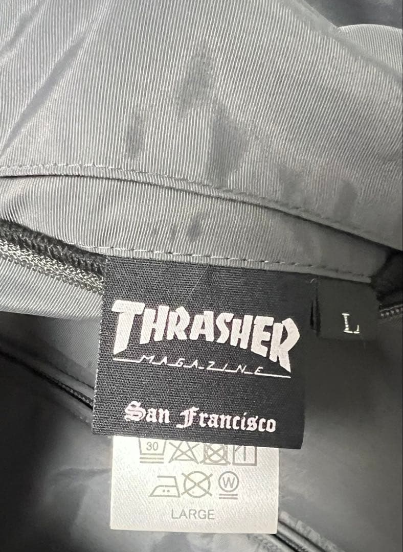THRASHER ナイロン/フリース ジャケット リバーシブル