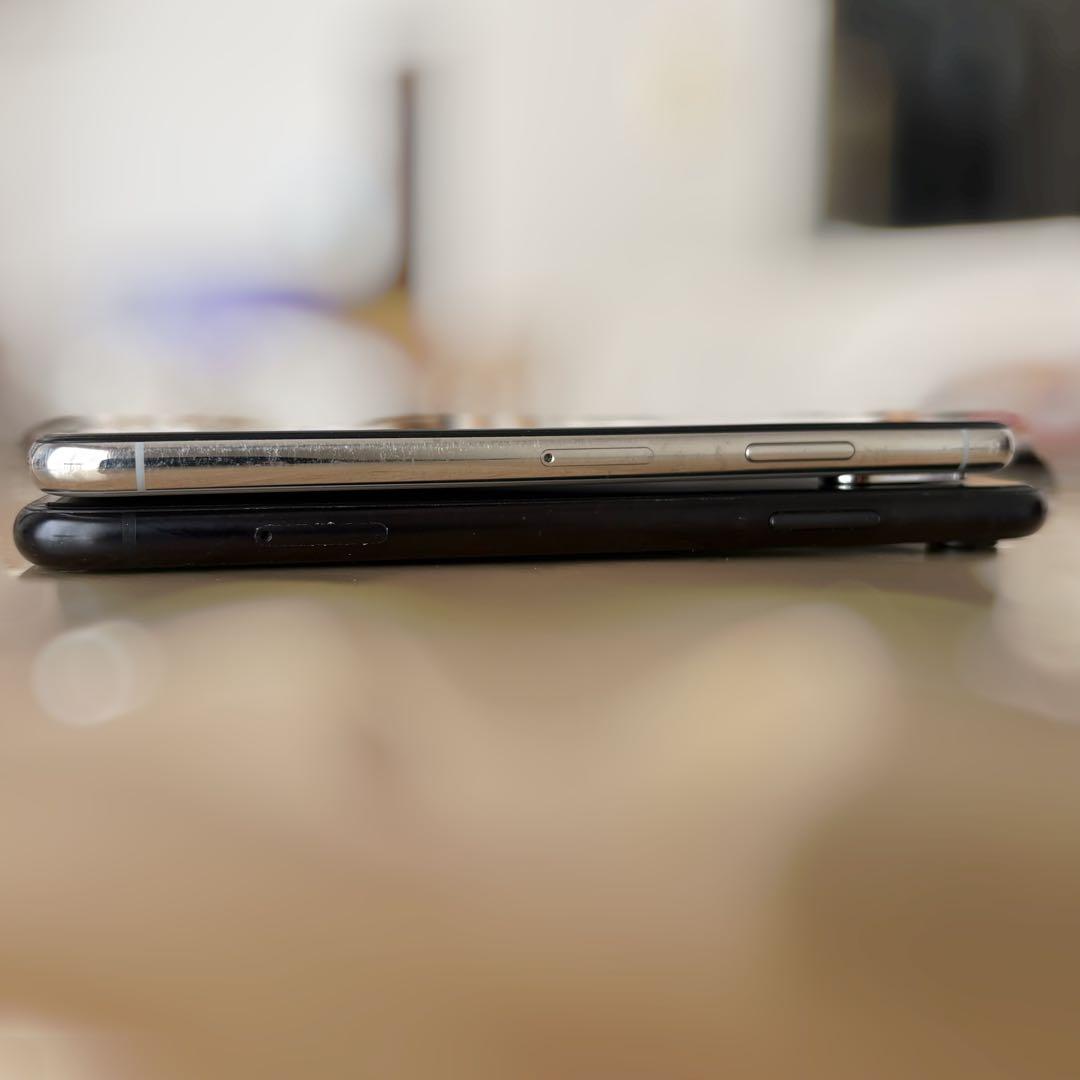 iPhone 本体 XS シルバー XR ブラック 64GB 2台セット