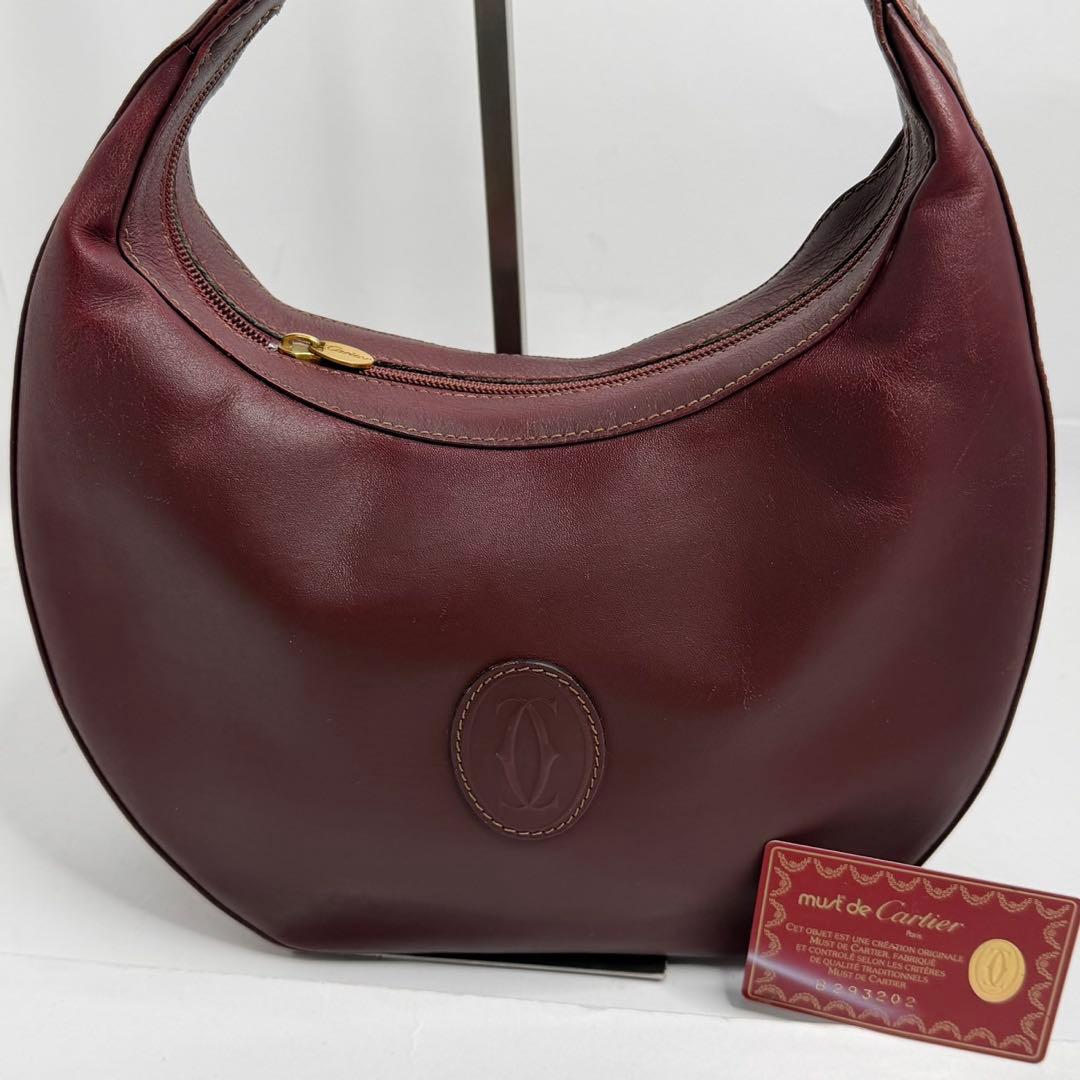 【美品✨️極希少】カルティエ ワンショルダー ハーフムーン マストライン