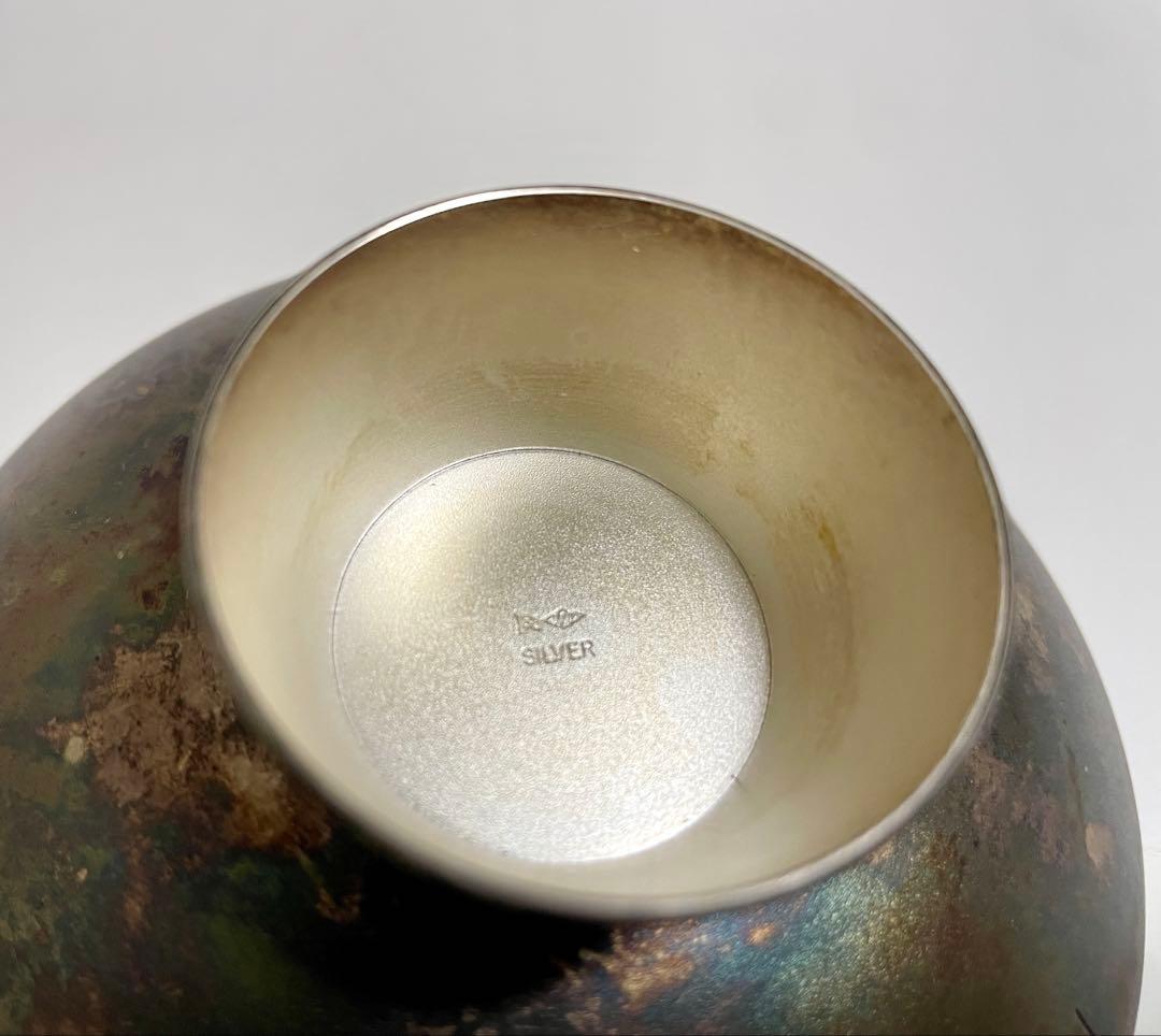 銀杯 純銀 SILVER 銀盃　内閣総理大臣贈 桐紋　約138g