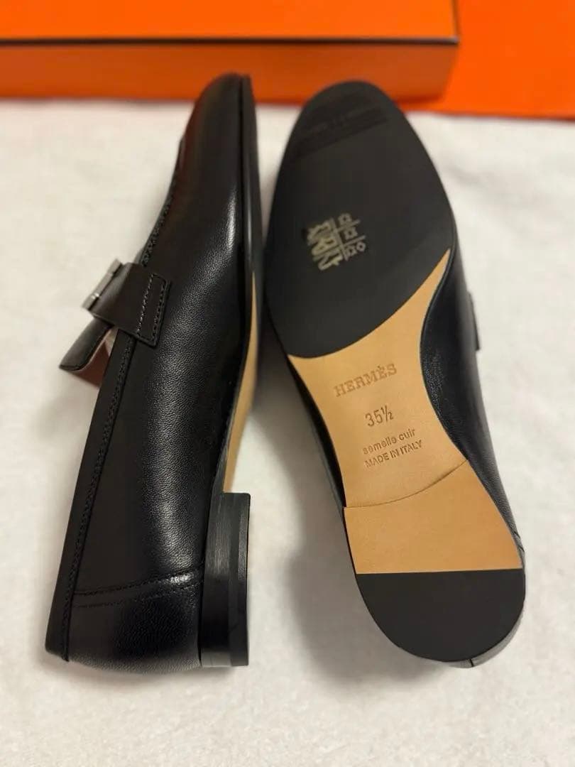 HERMES モカシンパリ 35 36 エルメス 靴 シューズ ローファー 23