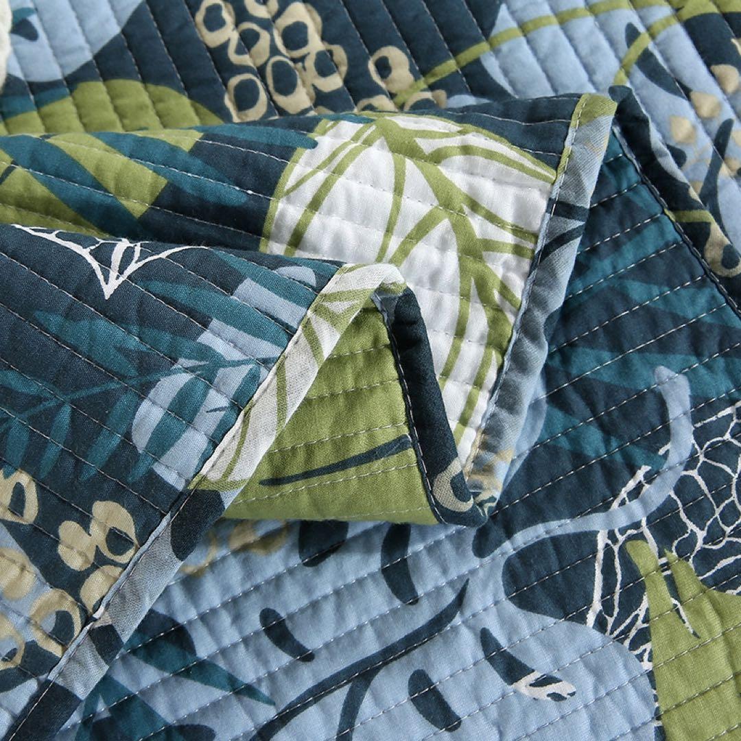 キルトベッドカバー3点セット綿マルチカバー キルティング 001