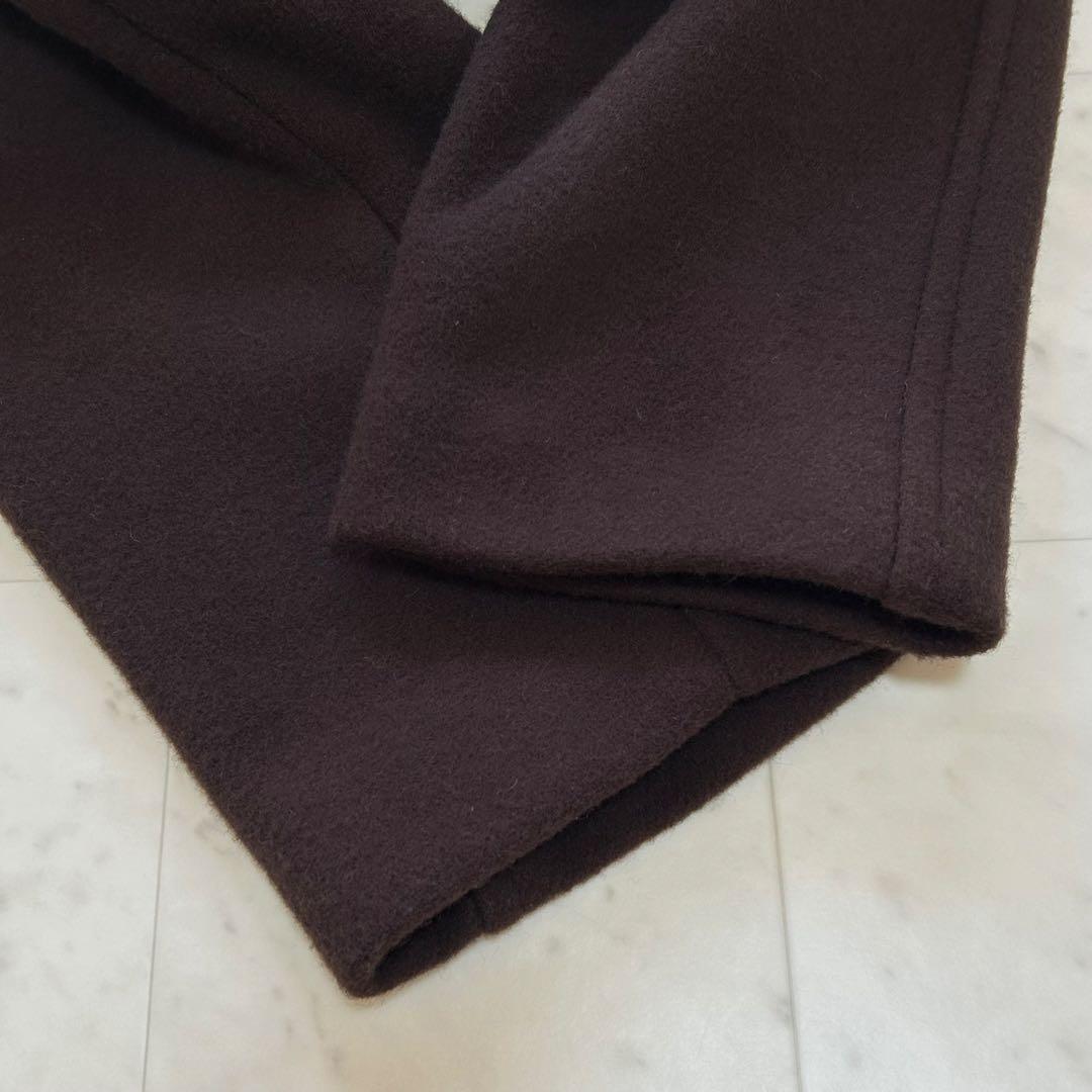 SLOBE IENA メルトンビックPコート ウール ブラウン 2022AW