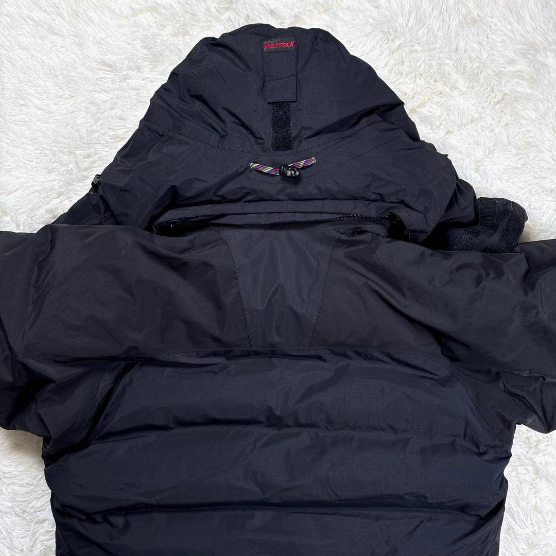 ✨2WAY・GORE‑TEX✨マーモット　ダウンジャケット　ビッグサイズ　黒　M