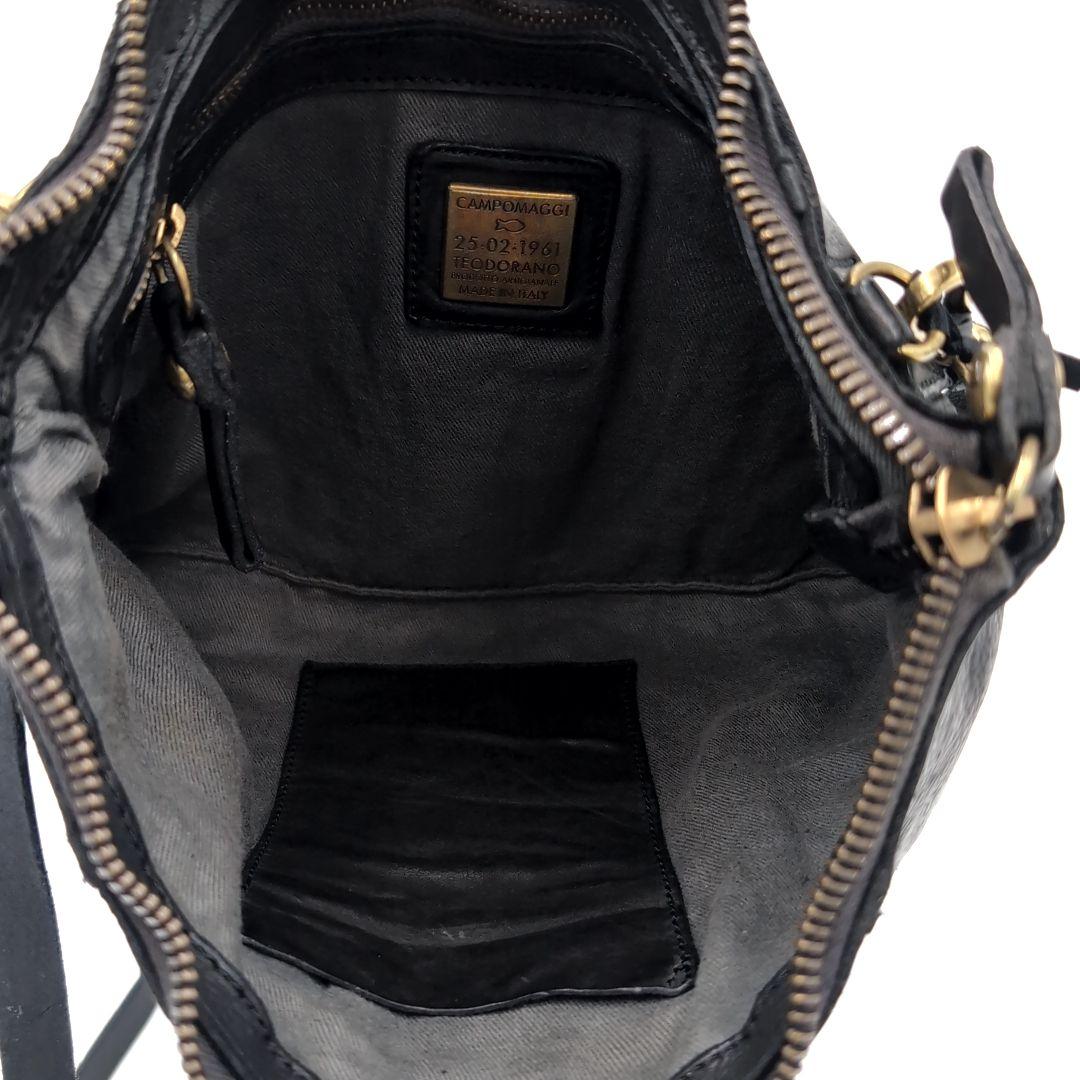 タグ付✨️ カンポマッジ 3way ショルダーバッグ 保管袋付 レザー ブラック