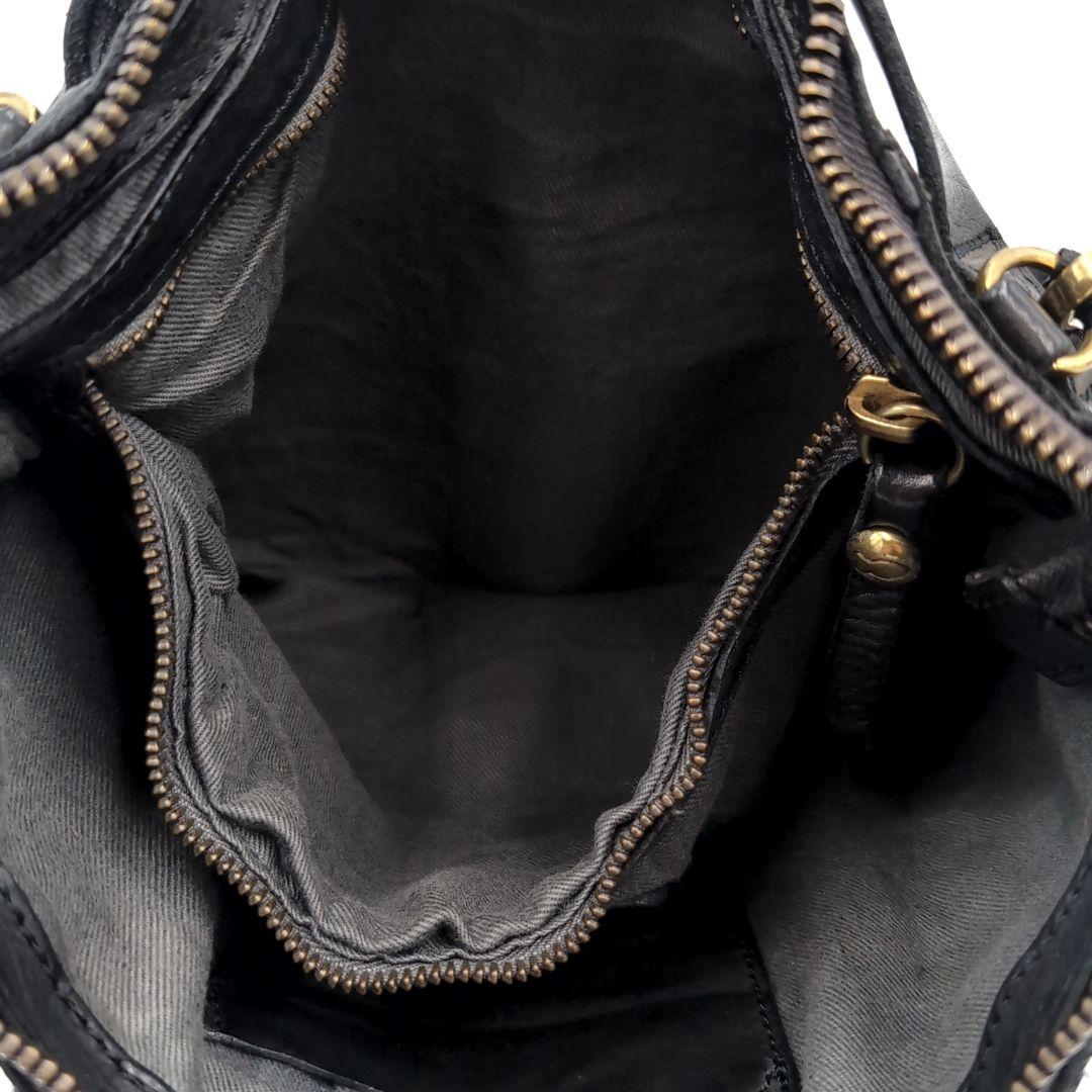 タグ付✨️ カンポマッジ 3way ショルダーバッグ 保管袋付 レザー ブラック