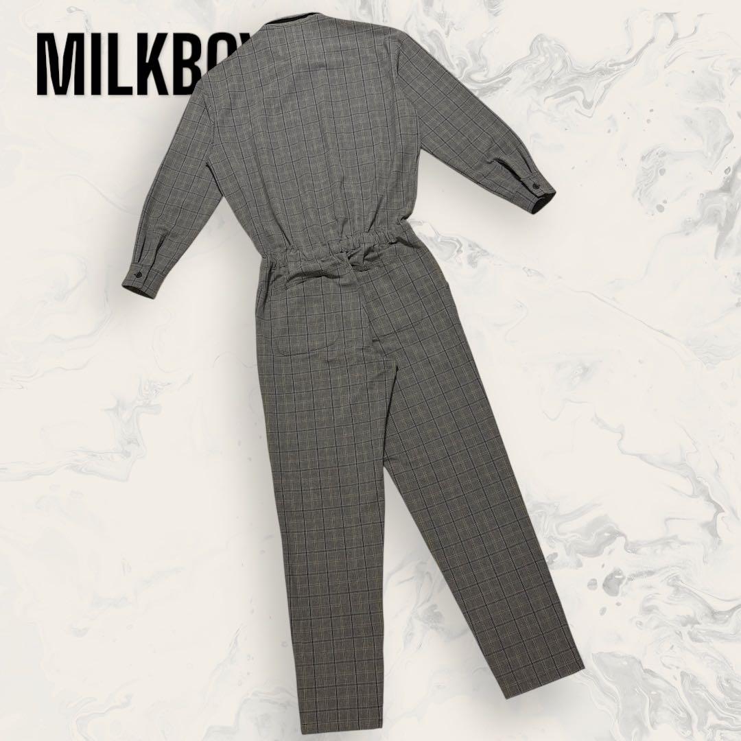 【ほぼ未使用】 MILKBOY チェック オールインワン スーツ メンズ
