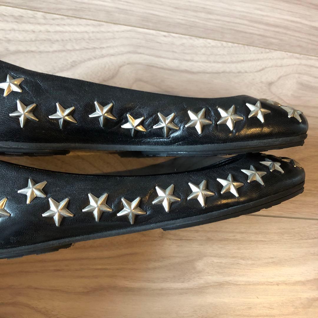 Jimmy Choo ジミーチュウ パンプス フラット シューズ スター