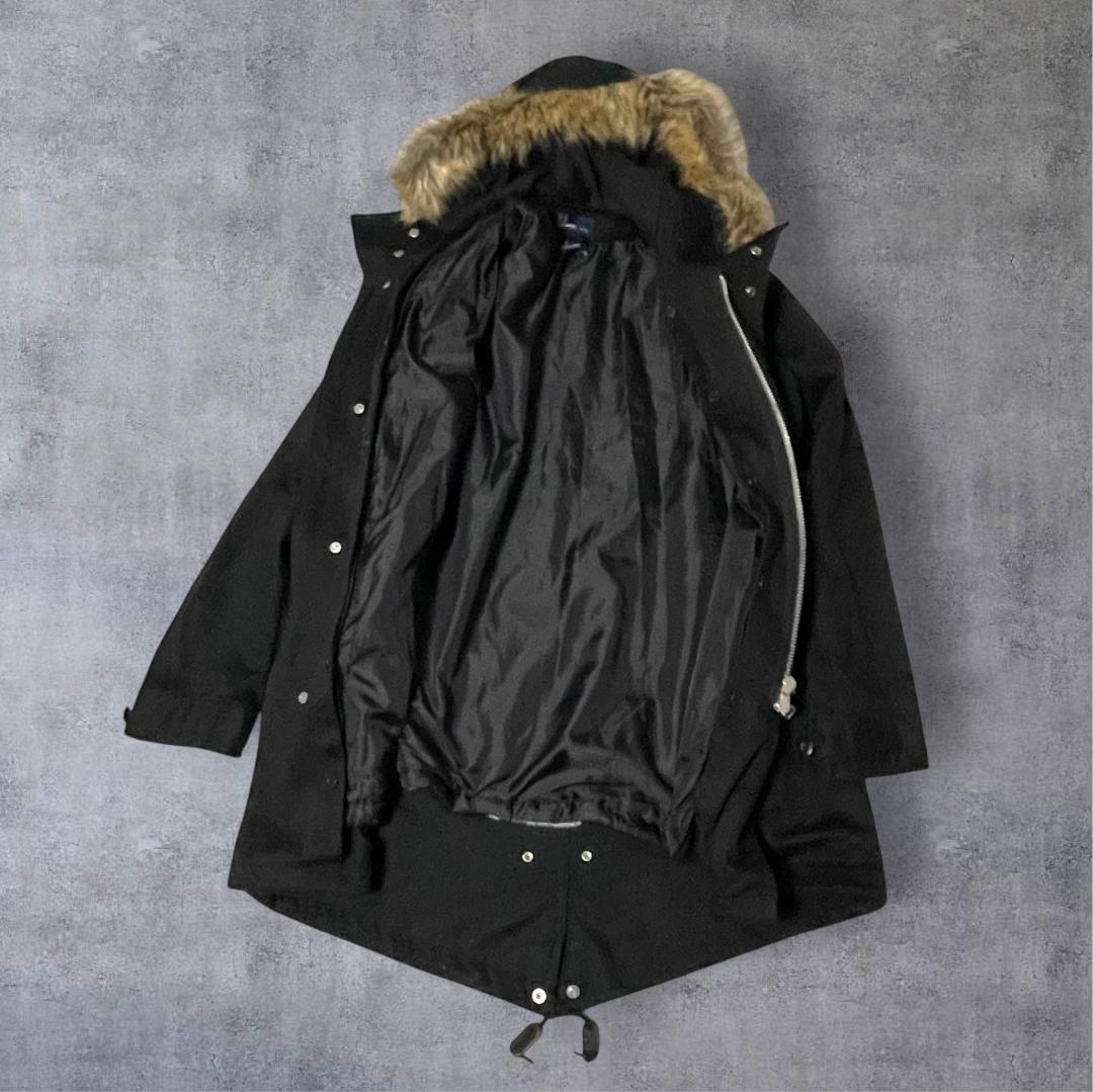 FRED PERRY フレッドペリー モッズコート ライナー付 ブラック S