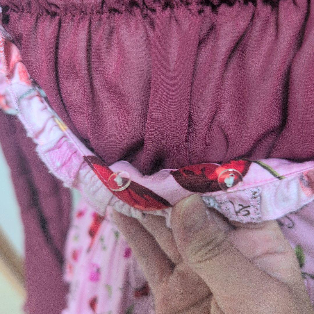 チェリー柄ロリータ服 5点セット　メタモルフォーゼ