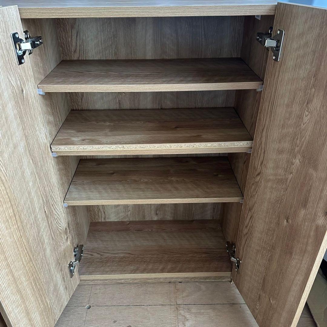 収納家具 チェスト W120 未使用 モダン　キズあり