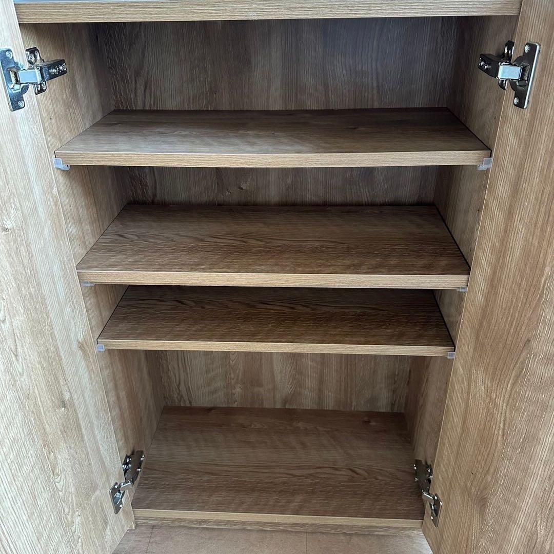 収納家具 チェスト W120 未使用 モダン　キズあり