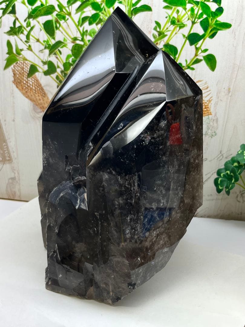 極上✨超特大　モリオン　ツインポイント　マダガスタル産　約6.6キロ⭐️1436