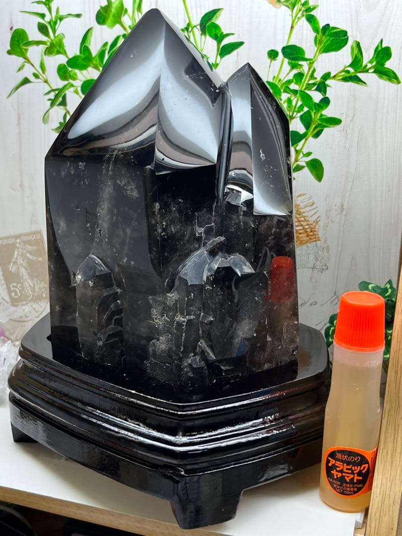 極上✨超特大　モリオン　ツインポイント　マダガスタル産　約6.6キロ⭐️1436