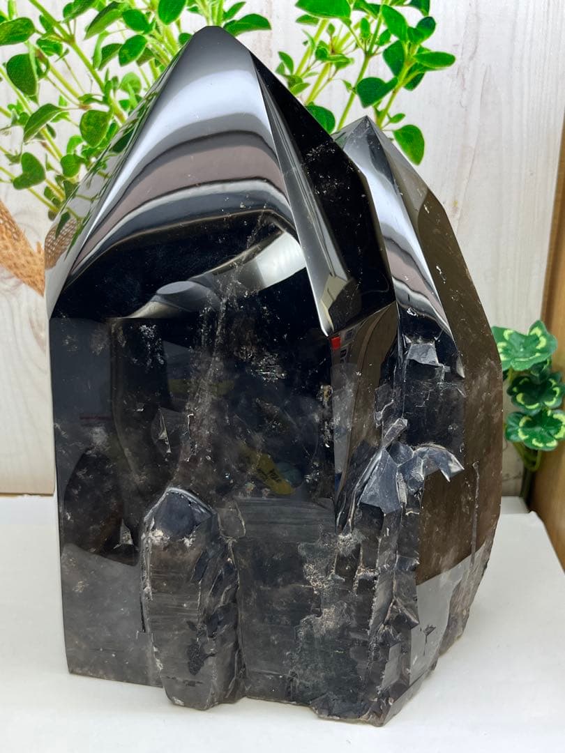 極上✨超特大　モリオン　ツインポイント　マダガスタル産　約6.6キロ⭐️1436