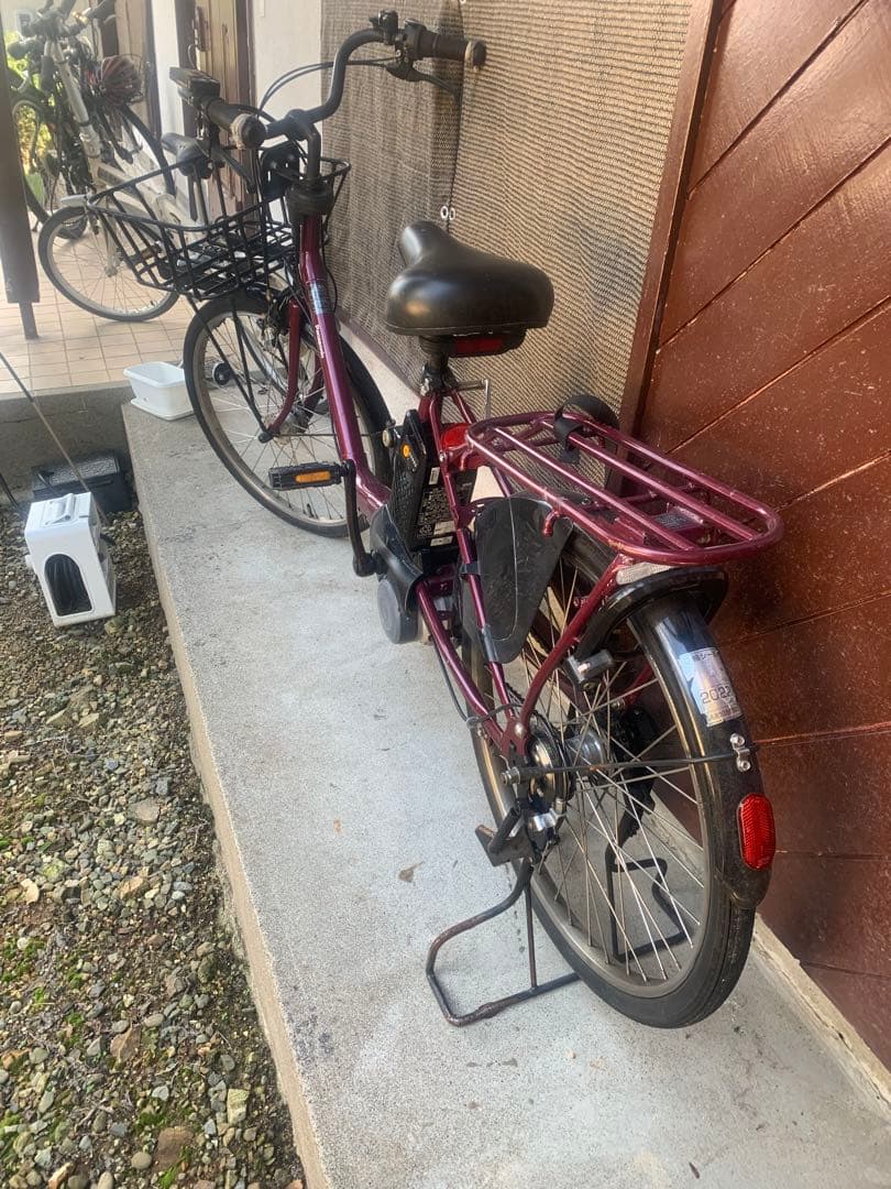 電動アシスト自転車 バーガンディ