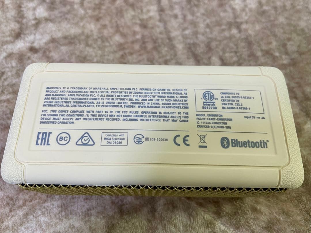 【美品】Marshall Emberton Cream