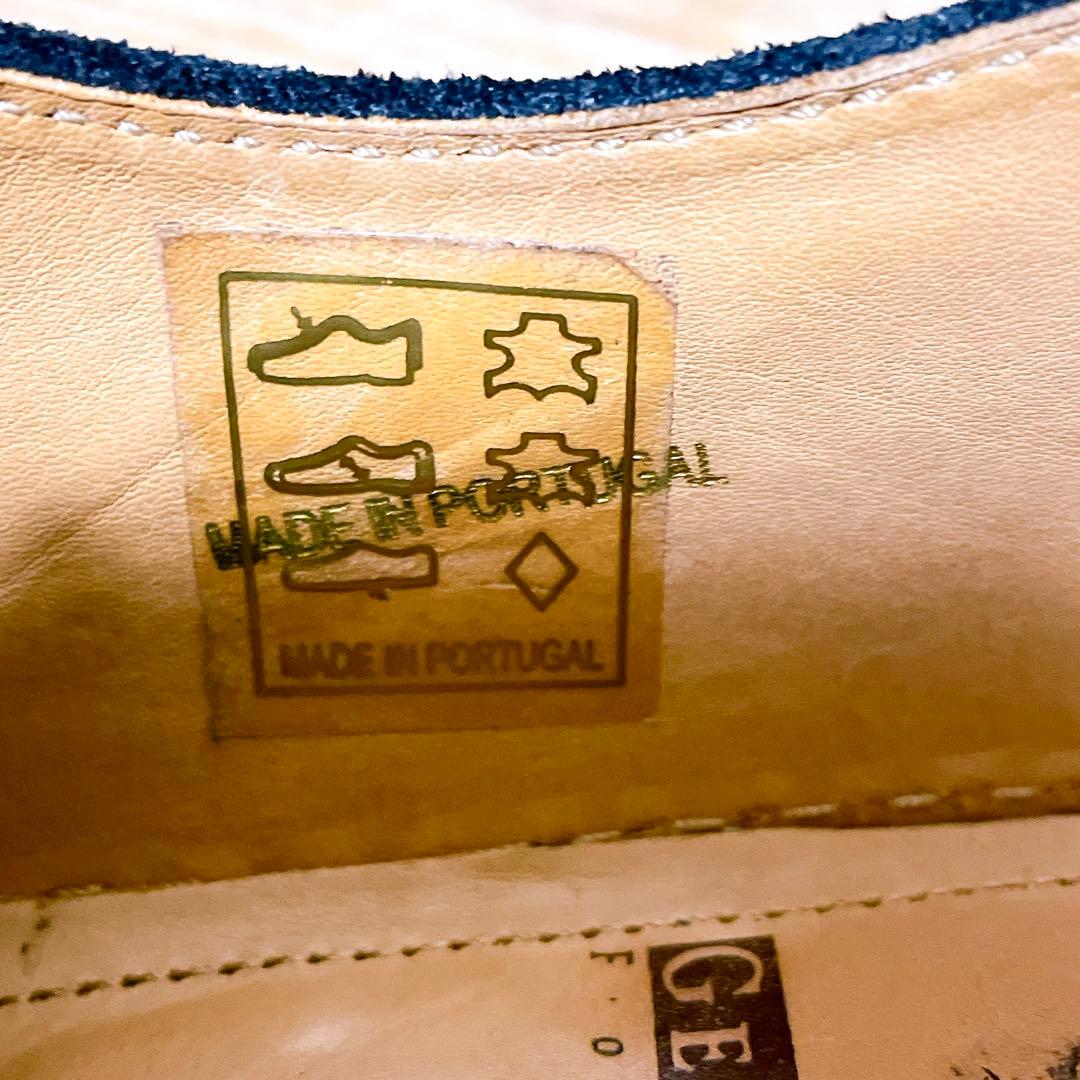 ジョージコックス フレッドペリー モカシンシューズ スエード ラバーソール 黒